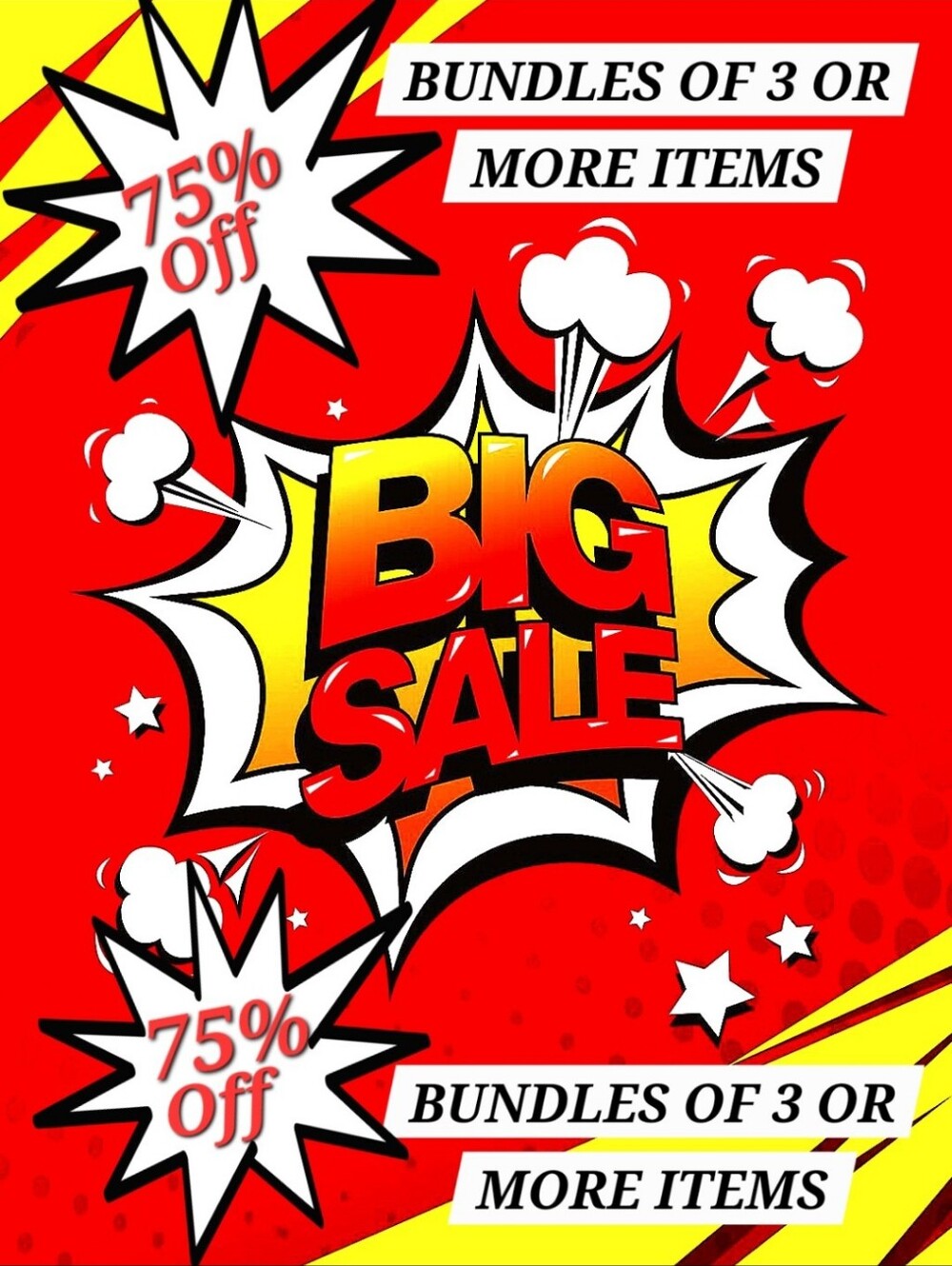 75% Off Bundles Of 3 or more items ■ Huge Savings dont miss this SALE 🔥🔥